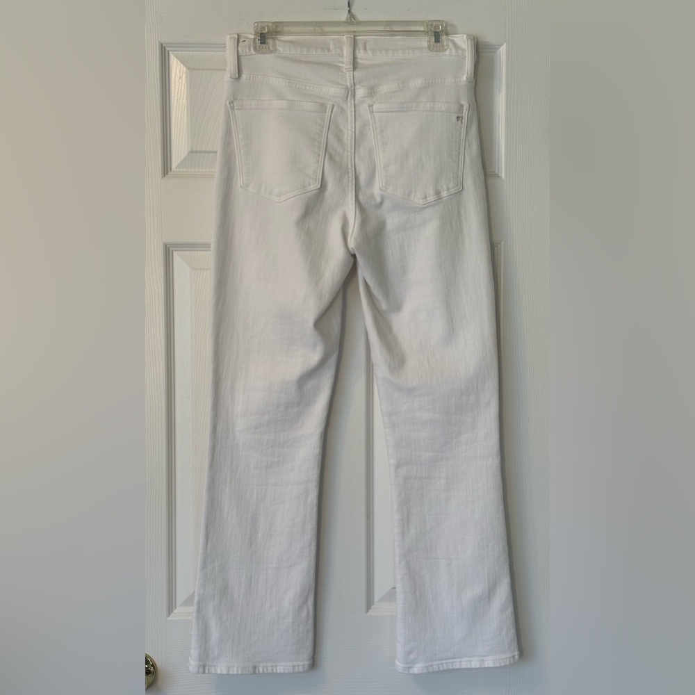 Madewell White Cali Demi Boot Jeans Size 29T EUC - Picture 3 of 9